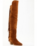New Arrivals Shyanne Women's Gypset Over The Knee Western Boots - Round Toe | Cognac