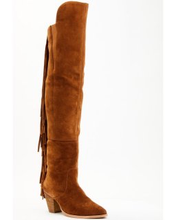 New Arrivals Shyanne Women's Gypset Over The Knee Western Boots - Round Toe | Cognac New Arrivals Shyanne Women's Gypset Over The Knee Western Boots - Round Toe | Cognac