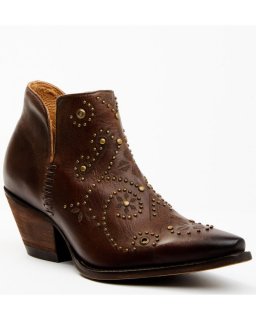New Arrivals Shyanne Women's Ditza Western Booties - Snip Toe | Brown