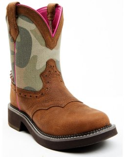 New Arrivals Shyanne Women's Jagger Camo Shaft Leather Western Boots - Wide Round Toe | Camouflage