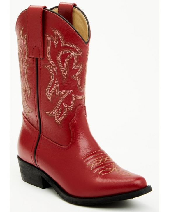 New Arrivals Shyanne Girls' Little Lucille Western Boots - Snip Toe | Red