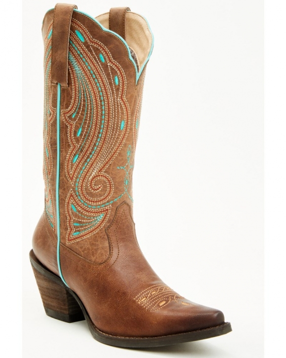 New Arrivals Shyanne Women's Telma Performance Western Boots - Snip Toe | Brown