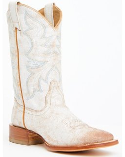New Arrivals Shyanne Women's Sahara Western Boots - Broad Square Toe | Ivory