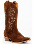 New Arrivals Shyanne Women's Bambi Suede Western Boots - Snip Toe | Brown