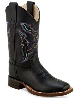 New Arrivals Shyanne Girls' Western Boots - Broad Square Toe | Black