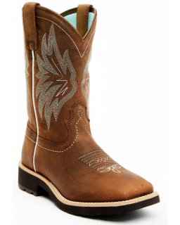 New Arrivals Shyanne Women's Xero Gravity Calyx Western Performance Boots - Broad Square Toe | Brown