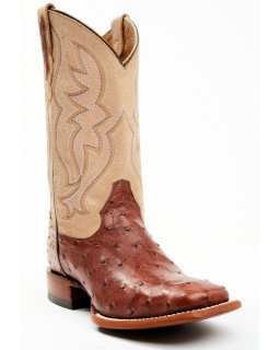 New Arrivals Shyanne Women's Olivia Exotic Ostrich Quill Western Boots - Broad Square Toe | Brown New Arrivals Shyanne Women's Olivia Exotic Ostrich Quill Western Boots - Broad Square Toe | Brown