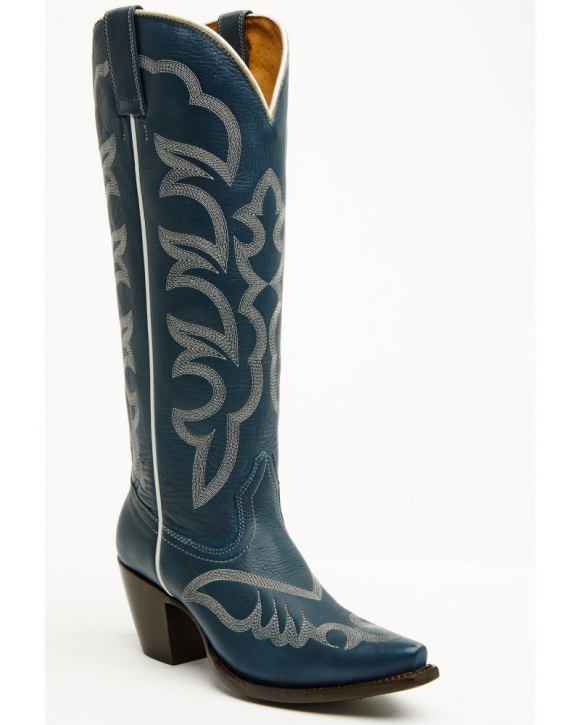 New Arrivals Shyanne Women's High Desert Tall Western Boots - Snip Toe | Navy