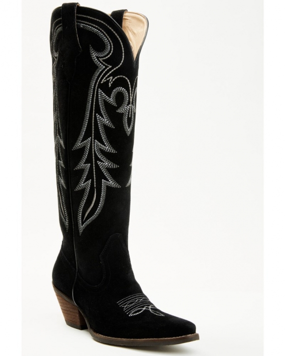New Arrivals Shyanne Women's Rowan Tall Western Boots - Snip Toe | Black