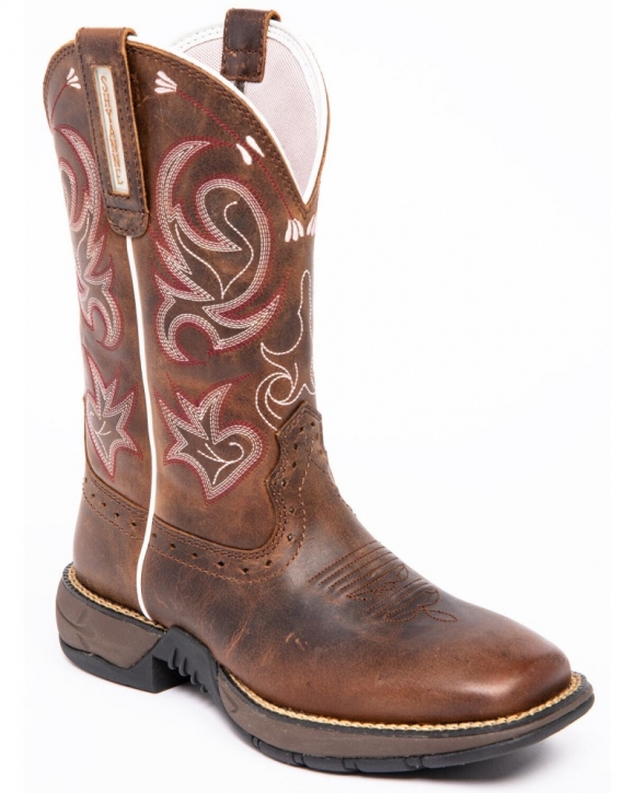 New Arrivals Shyanne Women's Xero Gravity Lite Western Performance Boots - Broad Square Toe | Brown