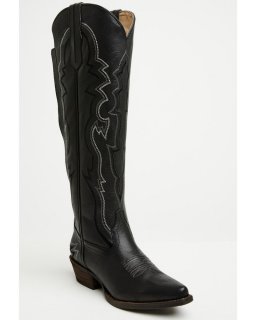 New Arrivals Shyanne Women's Leah Tall Western Boots - Snip Toe | Black