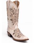 New Arrivals Shyanne Women's Natalie Western Boots - Snip Toe | Ivory