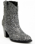 New Arrivals Shyanne Women's Dolly Western Booties - Round Toe | Silver