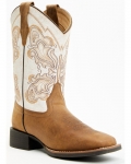 New Arrivals Shyanne Soltice Women's Flynn Western Boots - Broad Square Toe | Cream