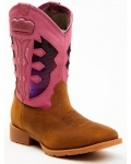 New Arrivals Shyanne Girls' Light-Up Western Boots - Round Toe | Pink