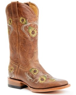 New Arrivals Shyanne Women's Josie Western Boots - Broad Square Toe | Brown
