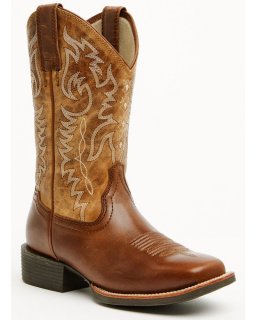 New Arrivals Shyanne Women's Sheridan Performance Western Boots - Broad Square Toe | Cognac