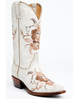 New Arrivals Shyanne Women's Sloane Western Boots - Snip Toe | White