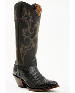 New Arrivals Shyanne Women's Layla Exotic Caiman Western Boots - Round Toe | Black New Arrivals Shyanne Women's Layla Exotic Caiman Western Boots - Round Toe | Black