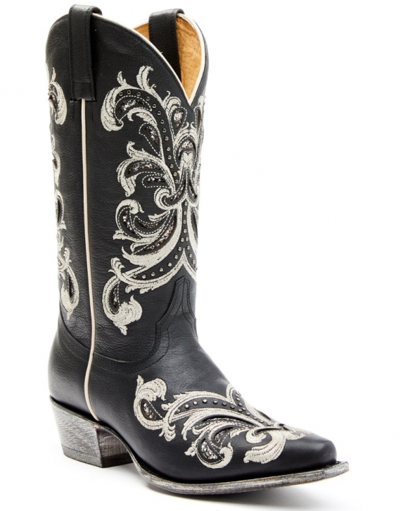 New Arrivals Shyanne Women's Sloan Western Boots - Square Toe | Black