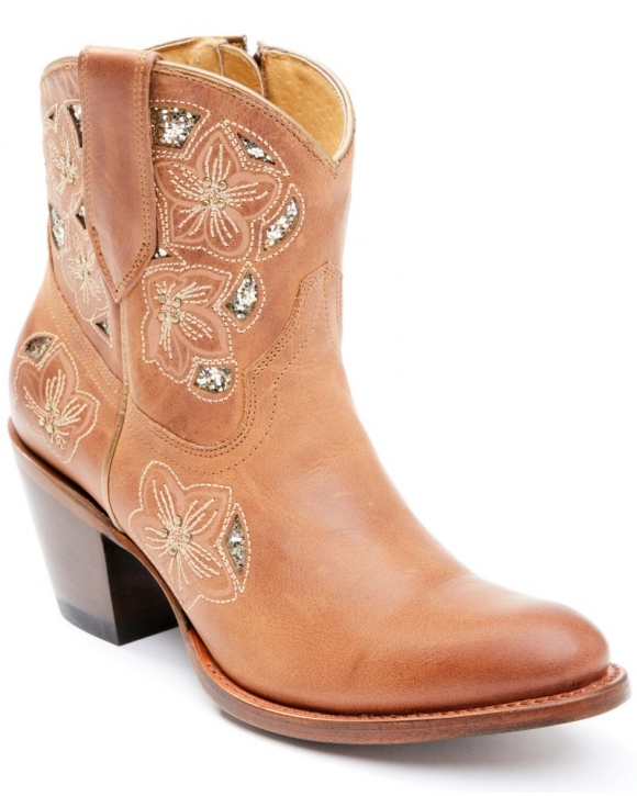 New Arrivals Shyanne Women's Lily Fashion Booties - Round Toe | Cognac