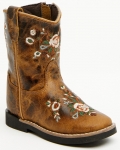 New Arrivals Shyanne Toddler Girls' Little Bitty Masie Western Boots - Broad Square Toe | Brown