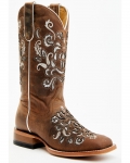 New Arrivals Shyanne Women's Cordelia Western Boots - Broad Square Toe | Brown