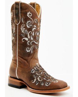 New Arrivals Shyanne Women's Cordelia Western Boots - Broad Square Toe | Brown New Arrivals Shyanne Women's Cordelia Western Boots - Broad Square Toe | Brown