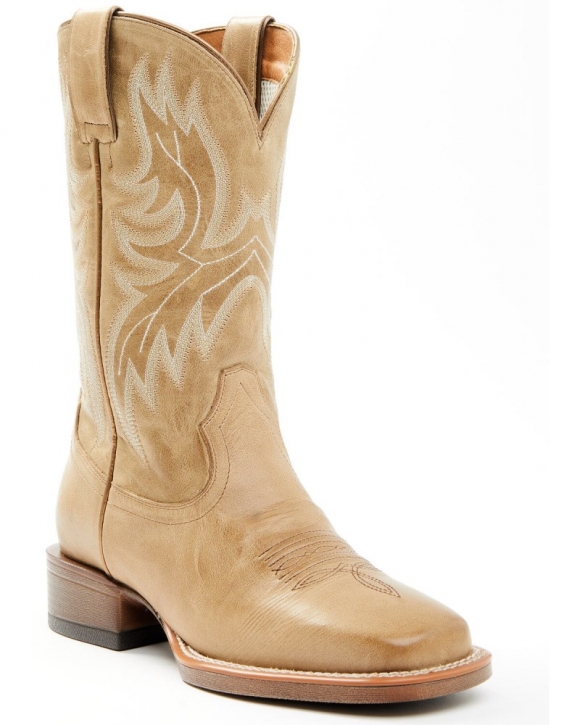 New Arrivals Shyanne Stryde Women's Western Boots - Broad Square Toe | Natural