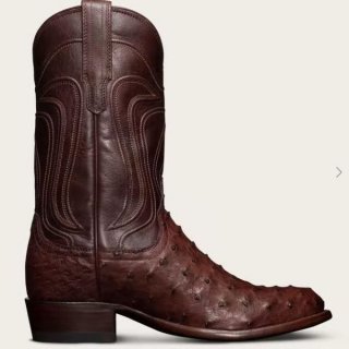 Men's Tecovas The Wyatt-Mahogany Ostrich | Special Offer