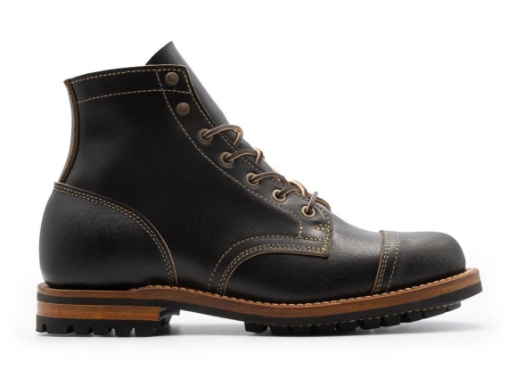 New Arrivals Truman Men's Black Waxed Flesh | Cap Toe