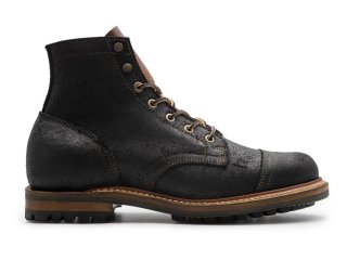 New Arrivals Truman Men's Black Oiled Rough Out | Cap Toe