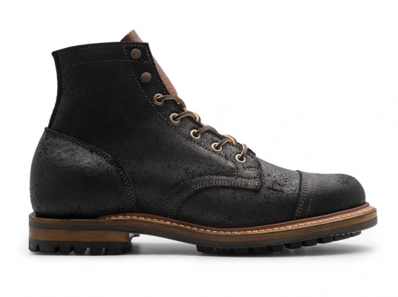 New Arrivals Truman Men's Black Oiled Rough Out | Cap Toe