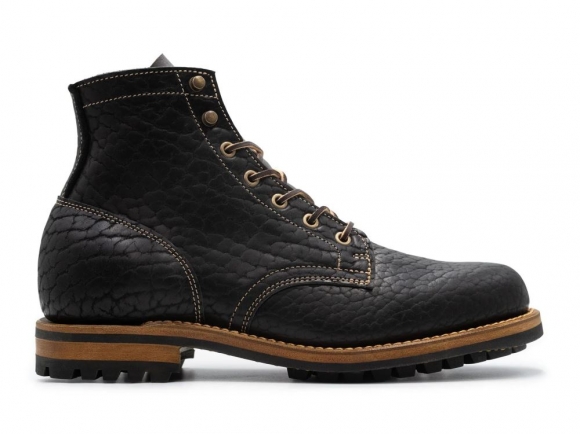 New Arrivals Truman Men's Black Shrunken Bison | Plain Toe