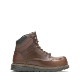 WOLVERINE | LATEST MEN'S HELLCAT ULTRASPRING MOC TOE WEDGE 6" CARBONMAX WORK BOOT-Monks Robe