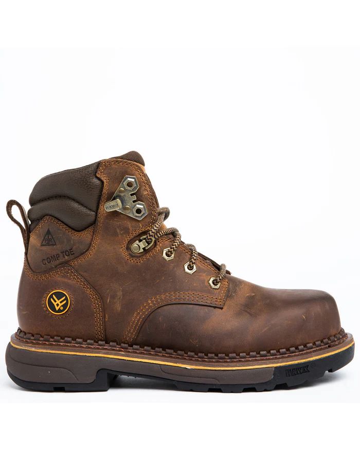 Discount Hawx Men's Crew Chief Work Boots - Composite Toe | Dark Brown
