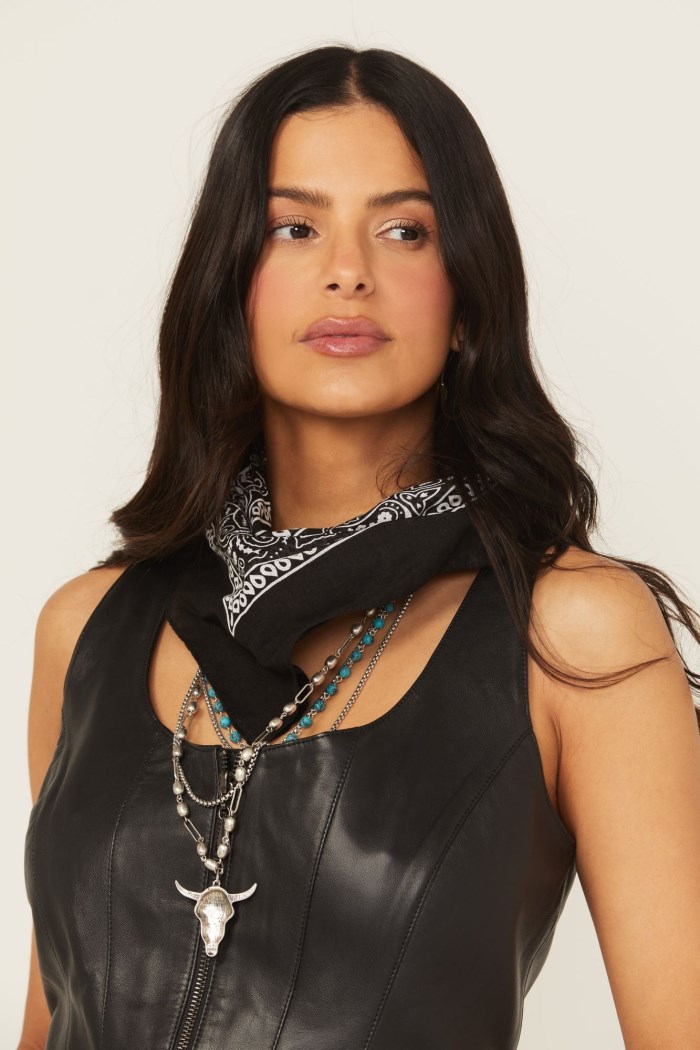 Promotion Idyllwind Women's Baylee Bandana Layered Necklace | Black