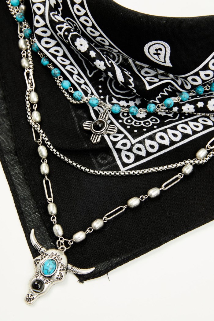 Promotion Idyllwind Women's Baylee Bandana Layered Necklace | Black