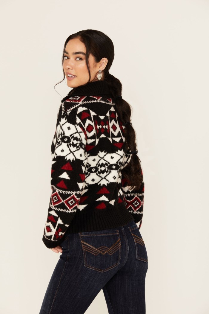 Promotion Idyllwind Women's Alpine Zip Front Sweater | Black