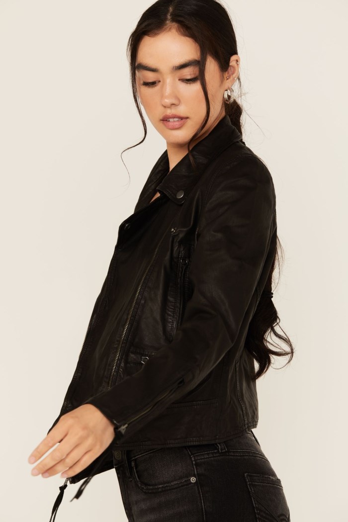 Promotion Idyllwind Women's Ashton Leather Moto Jacket | Black