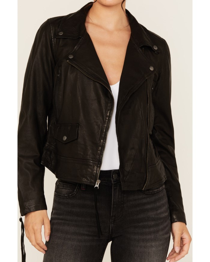 Promotion Idyllwind Women's Ashton Leather Moto Jacket | Black