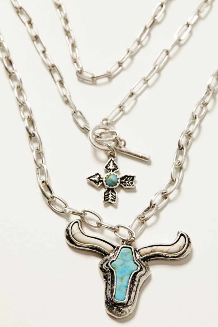 Promotion Idyllwind Women's Shenandoah Steerhead Necklace | Silver