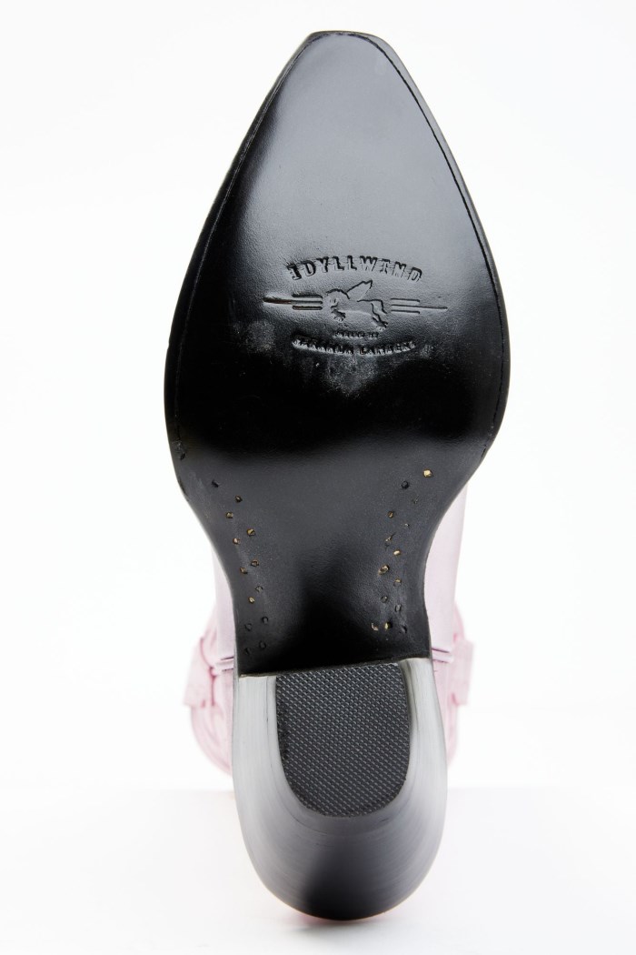 Promotion Idyllwind Women's Rose' Metallic Pink Leather Western Boots - Snip Toe | Pink