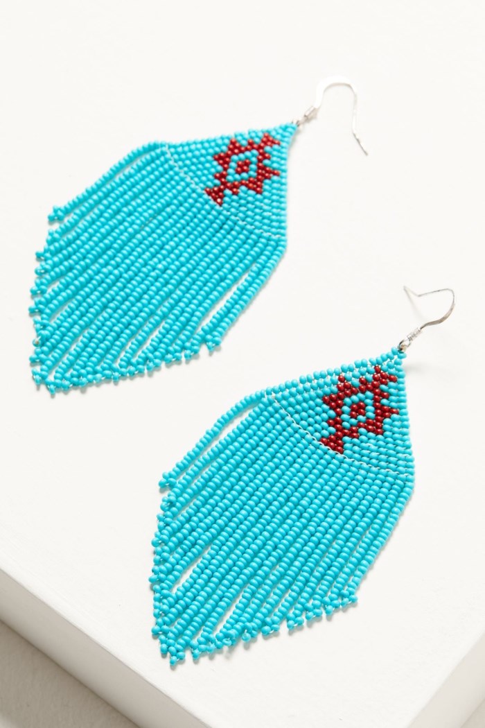 Promotion Idyllwind Women's Quinley Turquoise Beaded Fringe Earrings | Turquoise