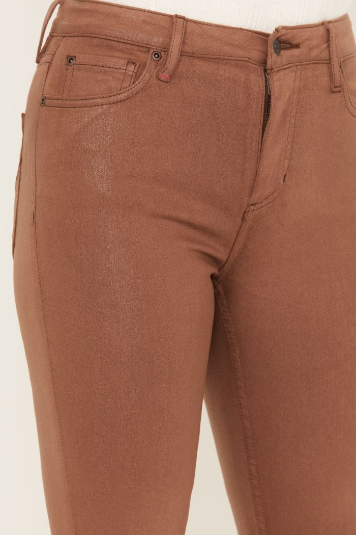 Promotion Idyllwind Women's Cowan Gypsy High Rise Coated Bootcut Jeans | Brown