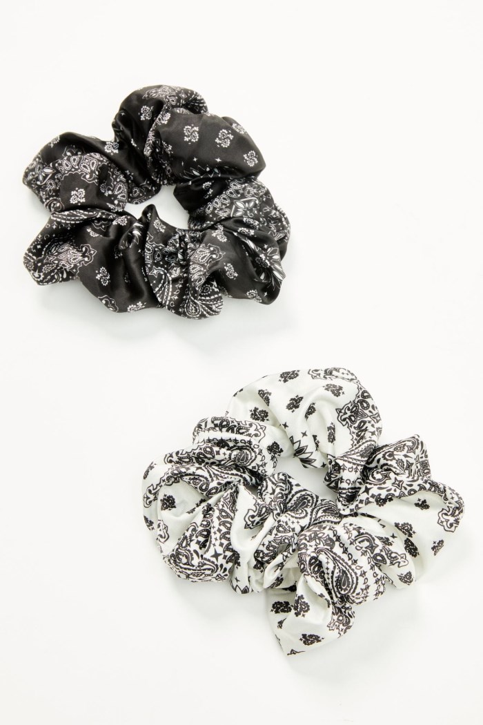 Promotion Idyllwind Women's Bellshire Oversized Scrunchies - 2 Piece | Black/white