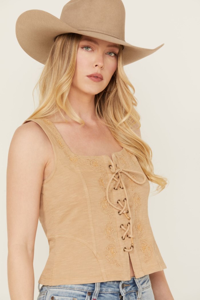 Promotion Idyllwind Women's Oriel Bustier Tank | Wheat