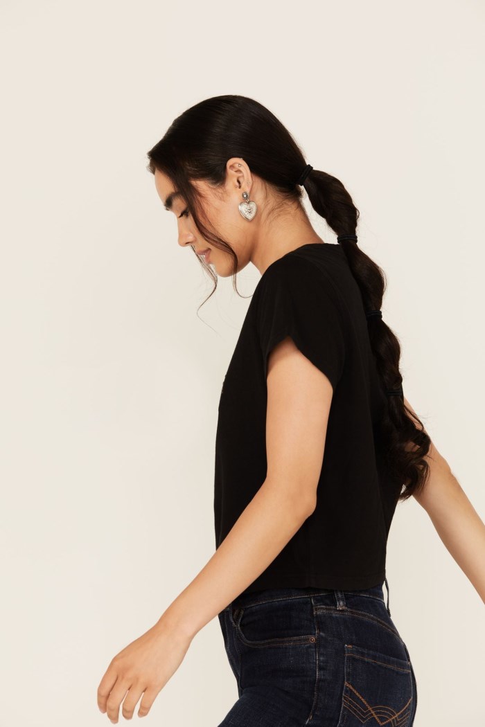 Promotion Idyllwind Women's Sorry Gone Country Short Sleeve Cropped Graphic Tee | Black