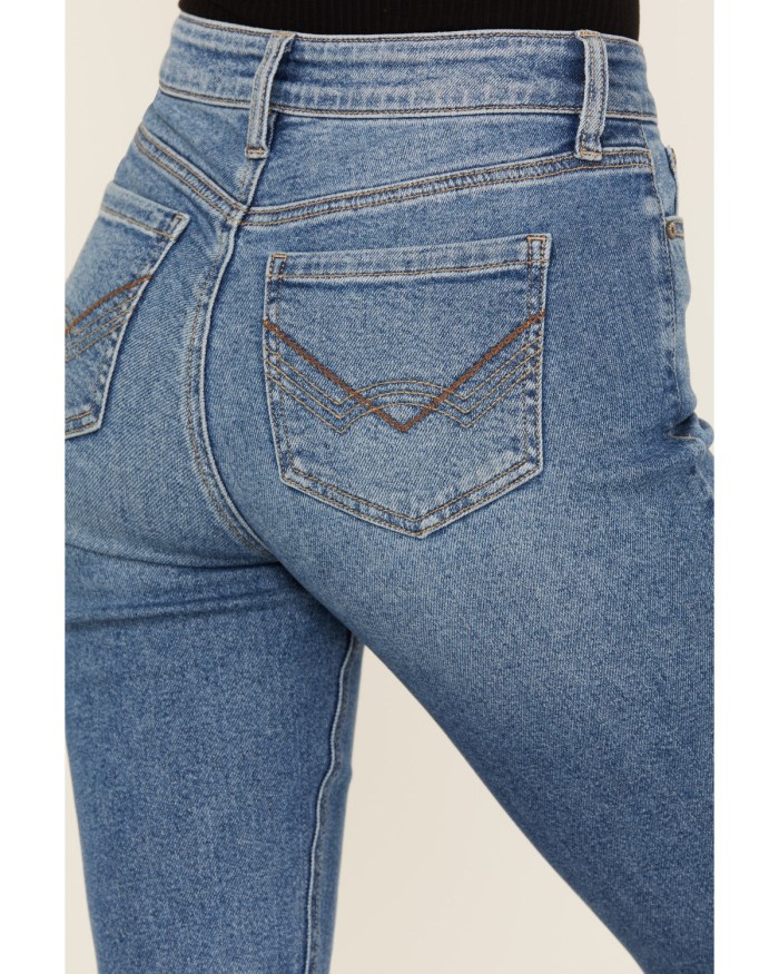 Promotion Idyllwind Women's Midland Medium Wash Legend High Rise Bootcut Super Stretch Denim Jeans | Medium Wash