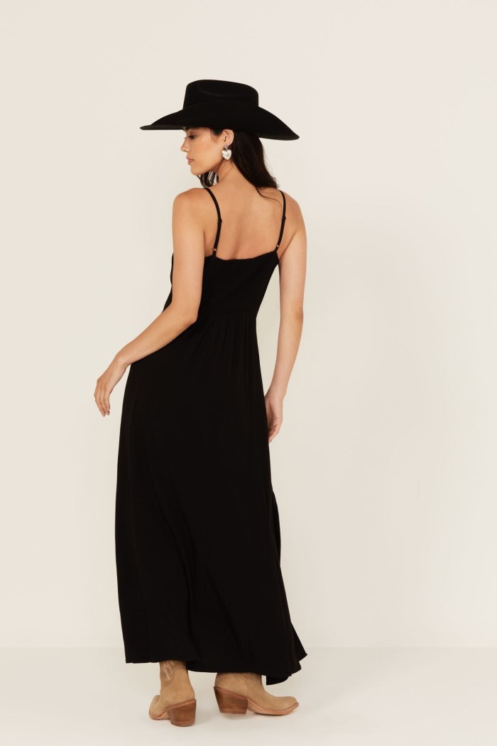 Promotion Idyllwind Women's Carver Solid Sleeveless Maxi Dress | Black